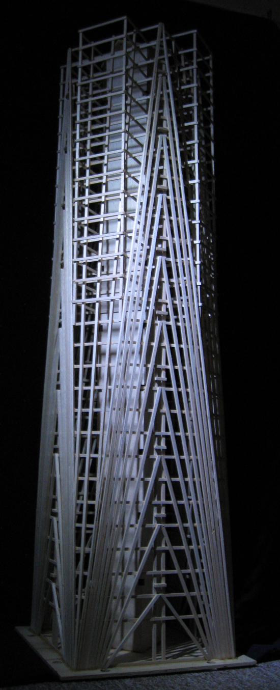 BYU Balsa Tower EERI Seismic Design Competition